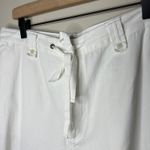 Kate Hill Woman 14W White Cotton Wide-Leg High-Rise Pants Classic Cottage Beach Photo 1