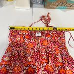 Old Navy  Floral Crinkle Babydoll Halter Top Pink Y2K Beachy Summer Womens Medium Photo 7
