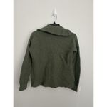 Madewell  Glenbrook Half Zip Sweater Merino Wool Olive Green Women's XXS Oversize Photo 5