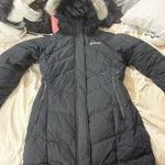 NWOT Columbia Omni heat lay ‘D’ down hooded down winter jacket Black Size M Photo 0