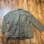 Nicole Miller Nicole Miller Utility Jacket Green Women's XL Zip and Snap Front Gather Waist Photo 5