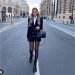 ZARA Double Breasted Blazer With Shoulder Pads Blogger’s Favorite Black Photo 5