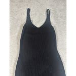 Abercrombie & Fitch  Ribbed‎ Midi Dress Ivory V-Neck Tank Sweater Slit Size S Photo 6