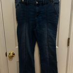 Nanette Lepore  Blue Flare Wide Leg Jeans Photo 0