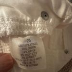 Harper  Heritage mid rise white kick crop raw hem Women Dark Jeans size 25 Photo 8