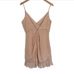 Lovers + Friends Nat Mini Dress Sz Medium Sand Beige Photo 3