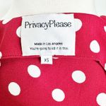 Privacy Please Revolve Women's  Red Polka Dot High Low Dress XS Photo 8