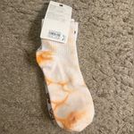 American Eagle Outfitters AE White Boyfriend Tie Dye Yin Yang Flower Socks Photo 4