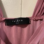 2 Saints Mauve Knot Front Bodysuit Women’s Medium Sleeveless Stretchy V Photo 2