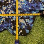 Jennifer Lopez Women's Plus Size Blue and White Tie-Dye mesh blouse top (2XL) Photo 3