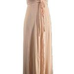 Yumi Kim Wrap Dress Blush Pink Rush Hour Maxi XS New Wedding Formal Beach Photo 0