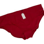 Universal Standard  Womens Red High-Waisted Swim Bottoms 3XL plus full coverage Photo 0