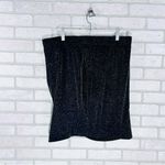 Torrid At The Knee Glitter Knit Cinched Bodycon Skirt in Black Size 2 Photo 7