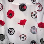 Equipment Femme Silk Poppy Steering Wheel Print Button Down Shirt M M White Size undefined Photo 4
