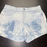 Old Navy  Blue Tie Dye Denim Boyfriend Jean Shorts Stretchy Women's Size 2 Photo 1