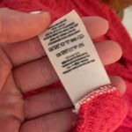 Free People oversized pink waffle thermal distressed long sleeve top ! Photo 5