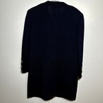 St. John Vintage  Basics Santana Knit Cardigan Military Button Front Navy Medium Photo 5