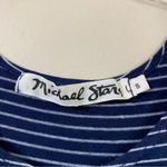 Michael Stars  Striped Midi Tank Sleeveless Navy/White Dress Photo 2