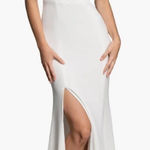 Dress the Population NWT  Georgina Off White One Shoulder Gown size S Photo 0