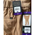 Banana Republic Womens Tan Tapered Pull on Crop Pant 14 Photo 2