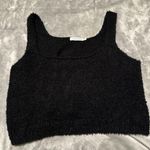 JustFab  Black Textured Tank Top Photo 0
