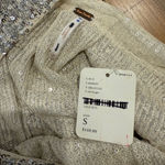 Free People Shine Time Live Silver Sparkle Sequin Tunic Top Womens Small NWT Photo 7