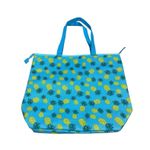 Tropical Blue Pineapple Print Lunch Tote Bag Beach Pool Travel Insulated Bag Photo 0