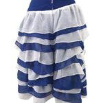Anthropologie HTF: x Chris Benz Capsule Collab ❃ Carmen Tiered Skirt ❃ Cobalt ❃ Photo 9