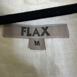 Flax  Linen One Button Vest Size Medium ivory off White Photo 1