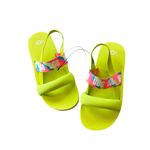 UGG NEW  Zuma Sling Slides Rainbow Lime Green Photo 4