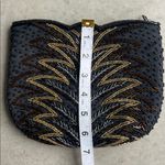 Vintage La Regale LTD Black Gold Retro Beaded Evening Clutch ®️ Photo 5