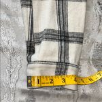 Crescent  Ivory and Charcoal Plaid Bomber Jacket with Faux Fur Collar Photo 6