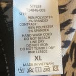 Lush Clothing Lush Animal Print Bodysuit Blouse Beige And Black Halter Neck Size XL Photo 8