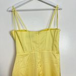 Mac Duggal  Bustier Side Ruched Bodycon Gown in Lemon Yellow Size US 8 Photo 9