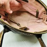 Dooney & Bourke Vintage Chocolate Brown Dome Zipper Closure Satchel Size Small Photo 11