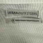 Urban Outfitters NWT  Tank Womens L White Ribbed Cropped Y2K Cap Ruffle Straps Photo 5
