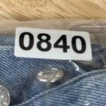 AGOLDE Skirt Womens 2 25" Blue Denim Pencil Straight Mini Skirt Distress Casual Photo 6