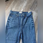 Madewell NWT  High Rise Stove Pipe Denim Jeans Relaxed Fit Straight Blue Size 30 Photo 1