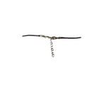 Handmade Pink Quartz Crystal Black Leather Necklace Photo 1