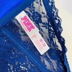 PINK - Victoria's Secret Victoria's Secret PINK Navy Blue Lace Bandeau Wire Free Medium Photo 6