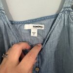 Sonoma  Goods for Life Blue Chambray Button Front Cami Tank Top Women's Size Small Photo 4