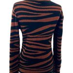 Marie Oliver  Tiger Print Mock neck sweater sz M Photo 1