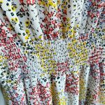 Le lis  Floral Mini Dress White Red Yellow Cute Summer Casual Sun Dress - S EUC Photo 6