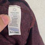 Aerie  Offline Maroon Heather The Hugger Keyhole High Neck Sport Bra Size XS Photo 6