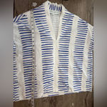 Brooke Wright Blue‎ Ticking top size medium Blue Photo 5