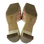 Vivaia Juliet Pink Crochet Knit Square Toe Block Heel Comfort Slides Sandals 8 Photo 3
