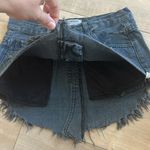 One Teaspoon One by  Junk Yard Distressed Raw Hem Mini Skirt Sz 24 Photo 4