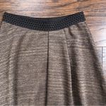 Anthropologie HD in Paris • Anthro Glistened Sweater Skirt high low gold bronze pleated Photo 4