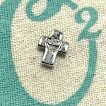 Origami Owl Living Lockets HTF Retired Original Crystal Cross Floating Charm Photo 1