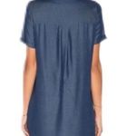 Lovers + Friends Revolve  Chambray Laced Mini Dress Photo 1